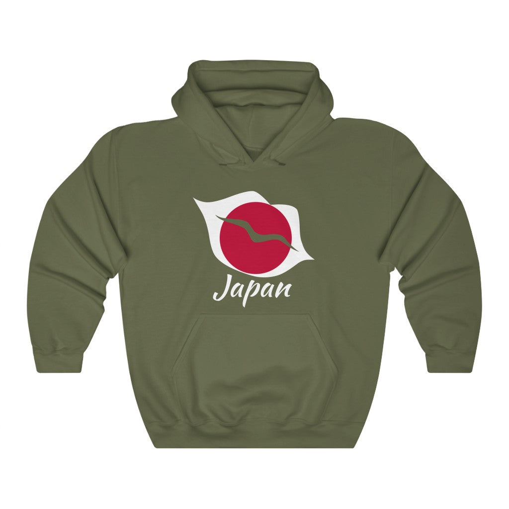 Japan Lips Flag Hoodie Sweatshirt 2 - Unisex