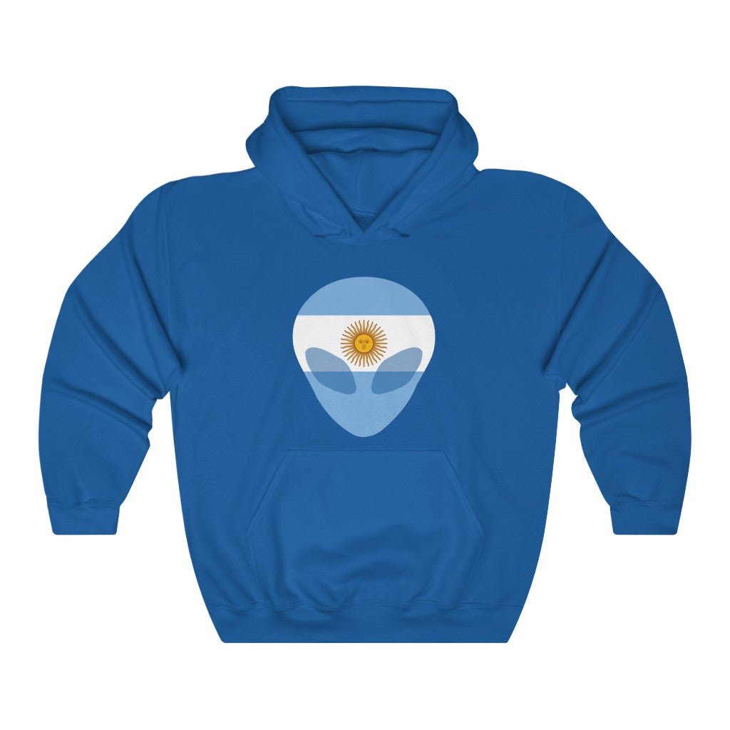 Argentina Alien Flag Hoodie Sweatshirt - Unisex