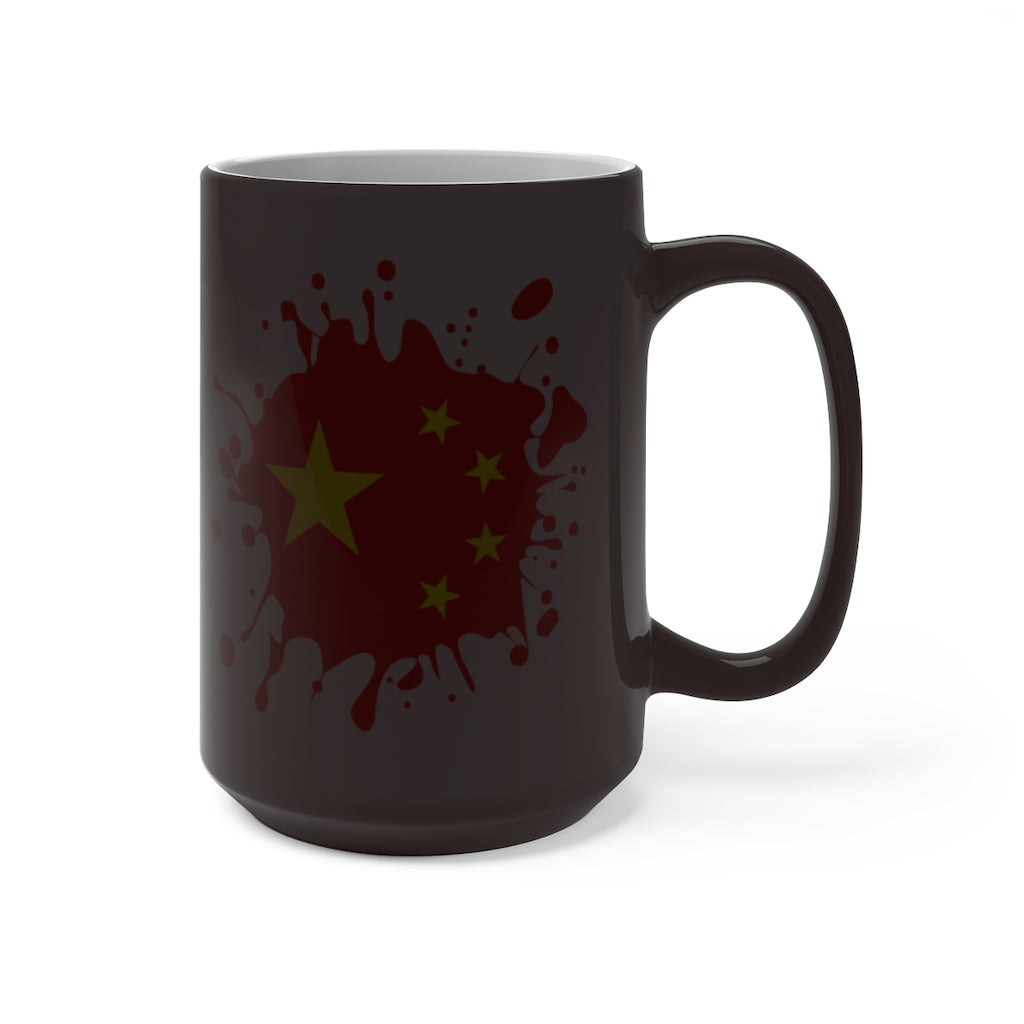 China Splat Color Changing Mug