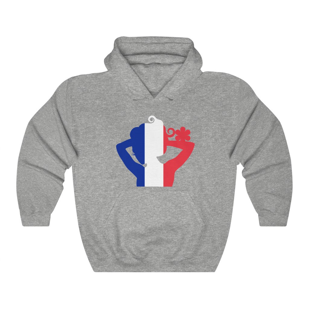 France Lady Flag Hoodie Sweatshirt - Unisex