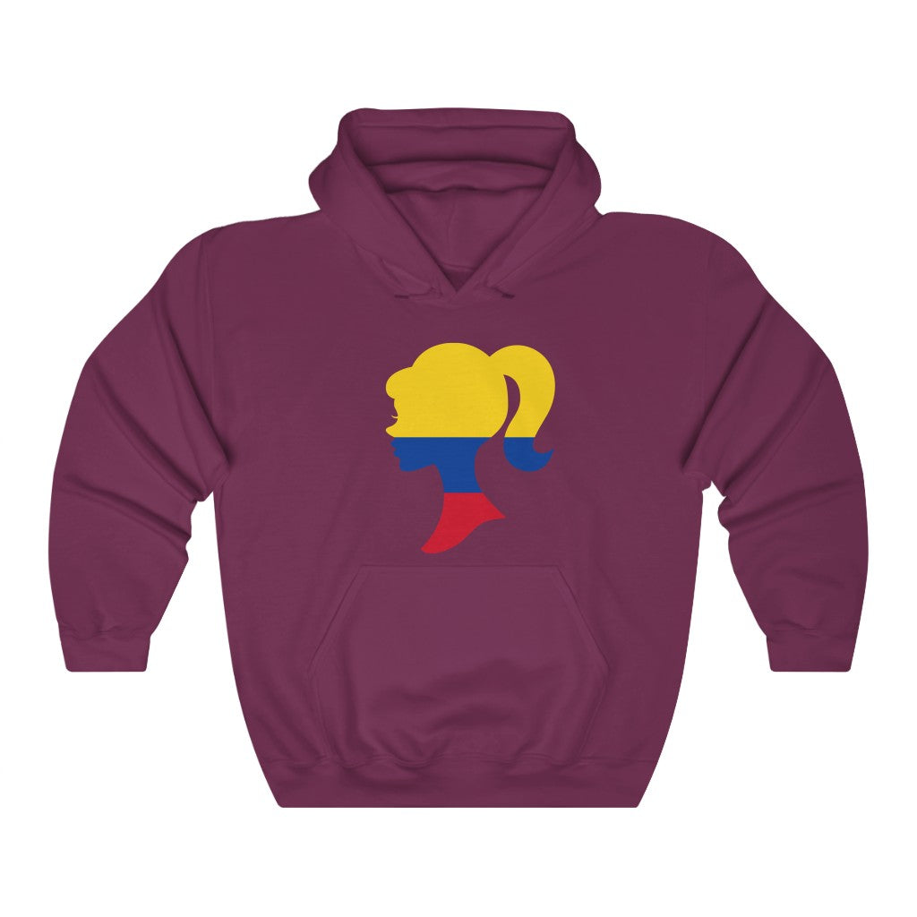 Colombia Girl Flag Hoodie Sweatshirt - Unisex