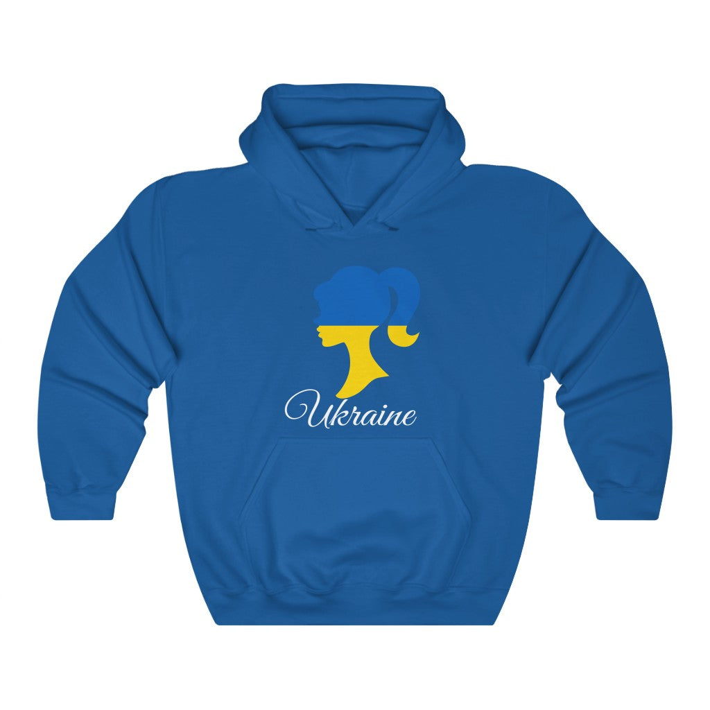 Ukraine Girl Flag Hoodie Sweatshirt 2 - Unisex