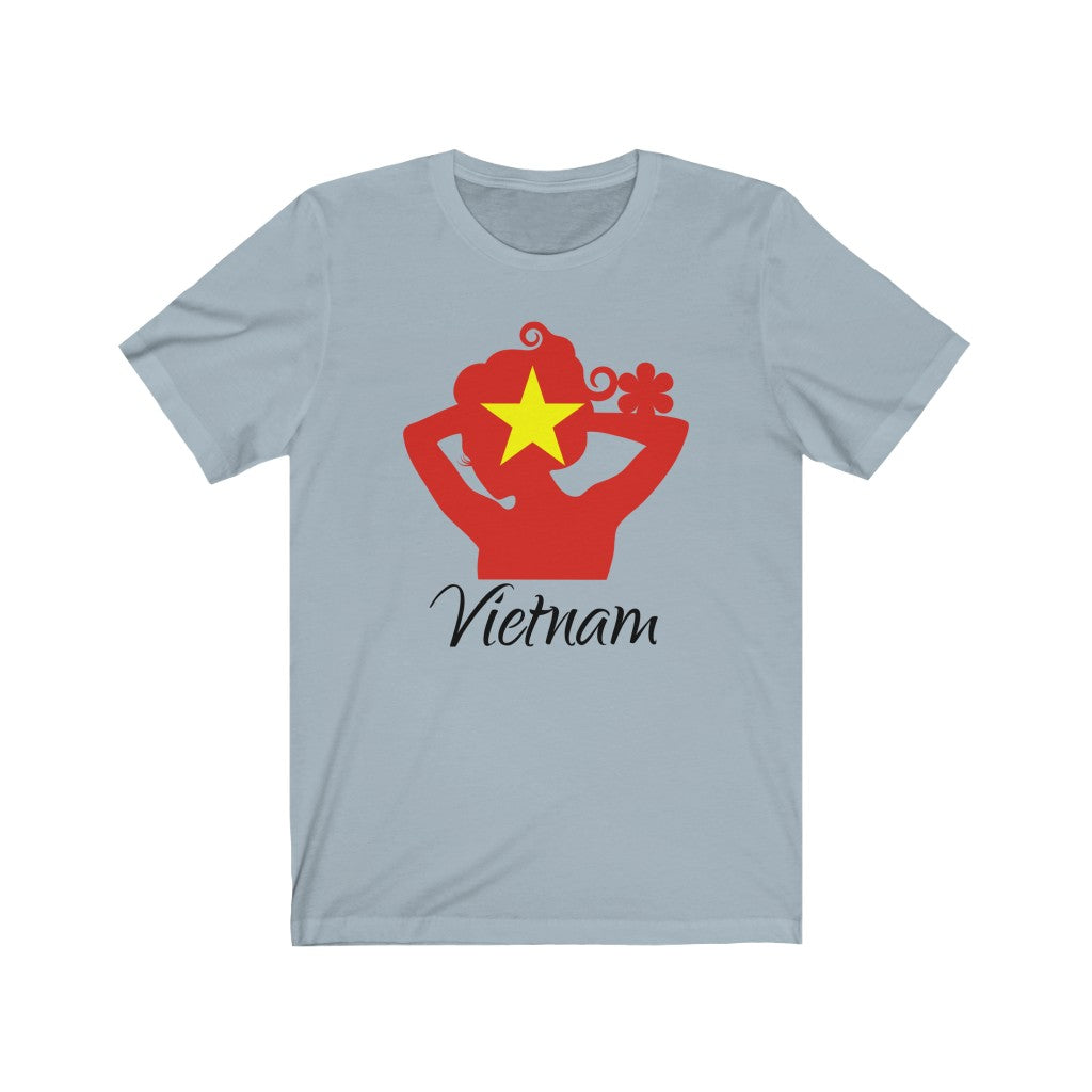 Vietnam Lady Flag Premium Tee 1 - Unisex