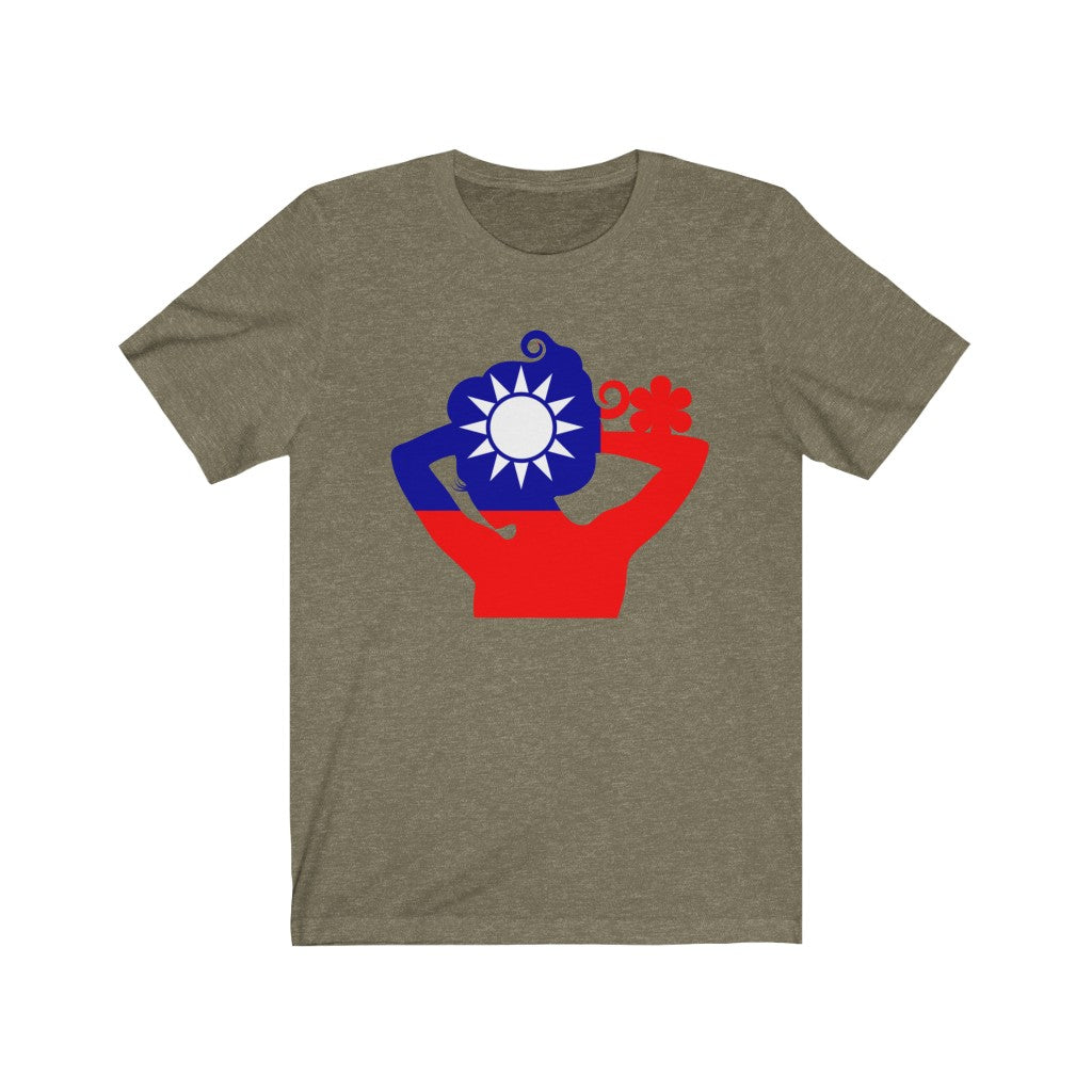 Republic of China - Taiwan Lady Flag Premium Tee - Unisex