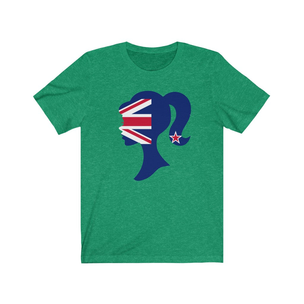 New Zealand Girl Flag Premium Tee - Unisex