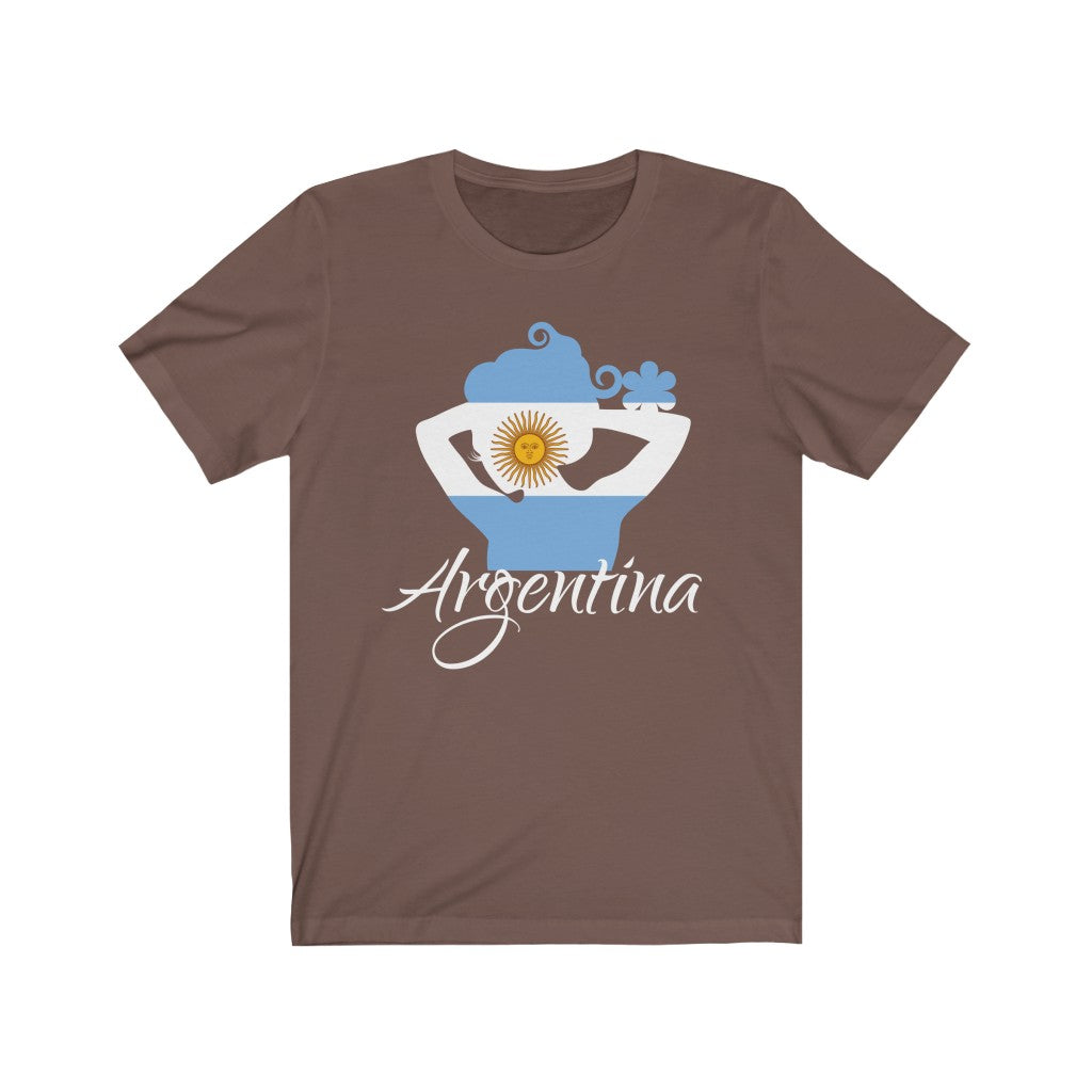 Argentina Lady Flag Premium Tee 2 - Unisex