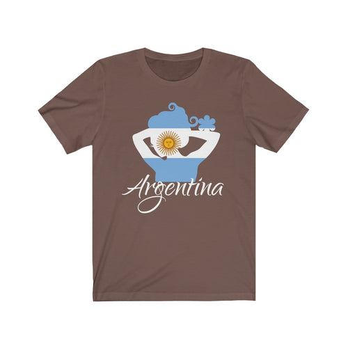 Argentina Lady Flag Premium Tee 2 - Unisex