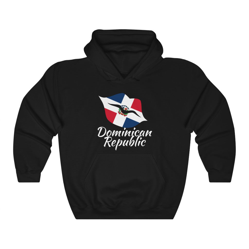 Dominican Republic Lips Flag Hoodie Sweatshirt 2 - Unisex