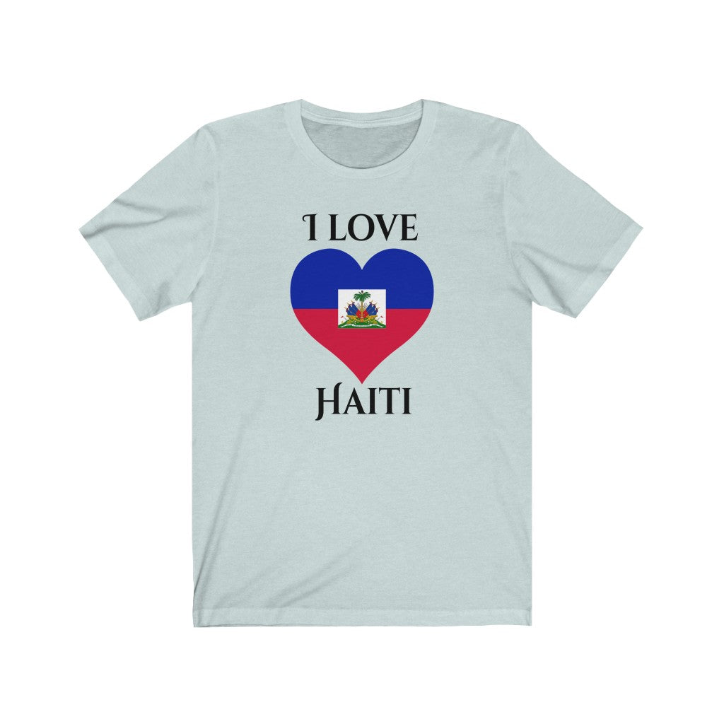 Haiti Heart Flag Premium Tee 1 - Unisex