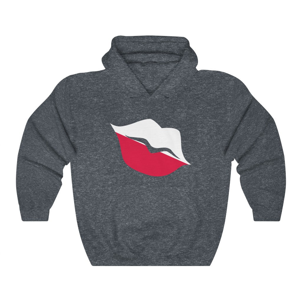 Poland Lips Flag Hoodie Sweatshirt - Unisex