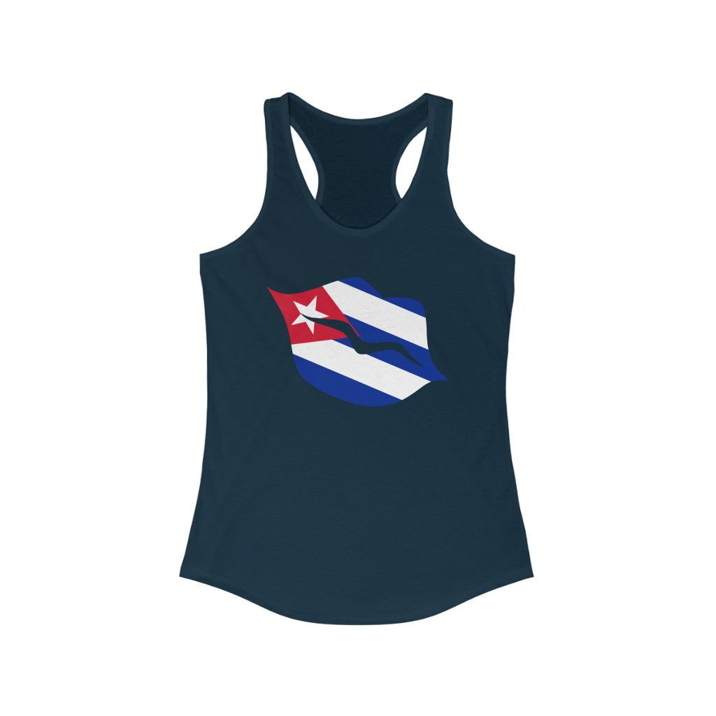 Cuba Lips Flag Tank - Women