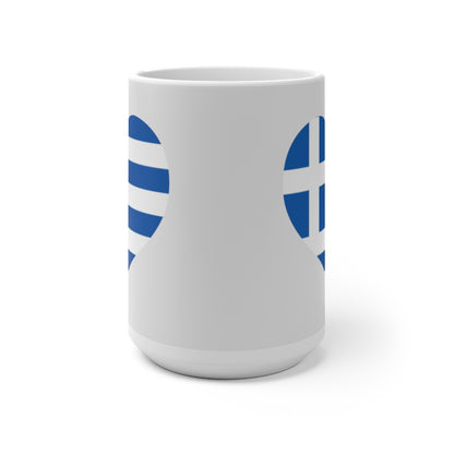 Greece Heart Color Changing Mug