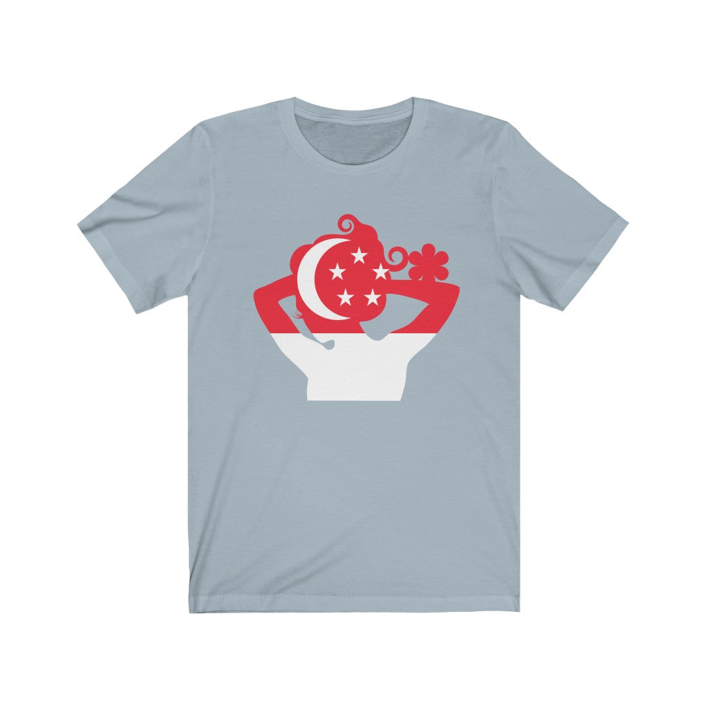 Singapore Lady Flag Premium Tee - Unisex