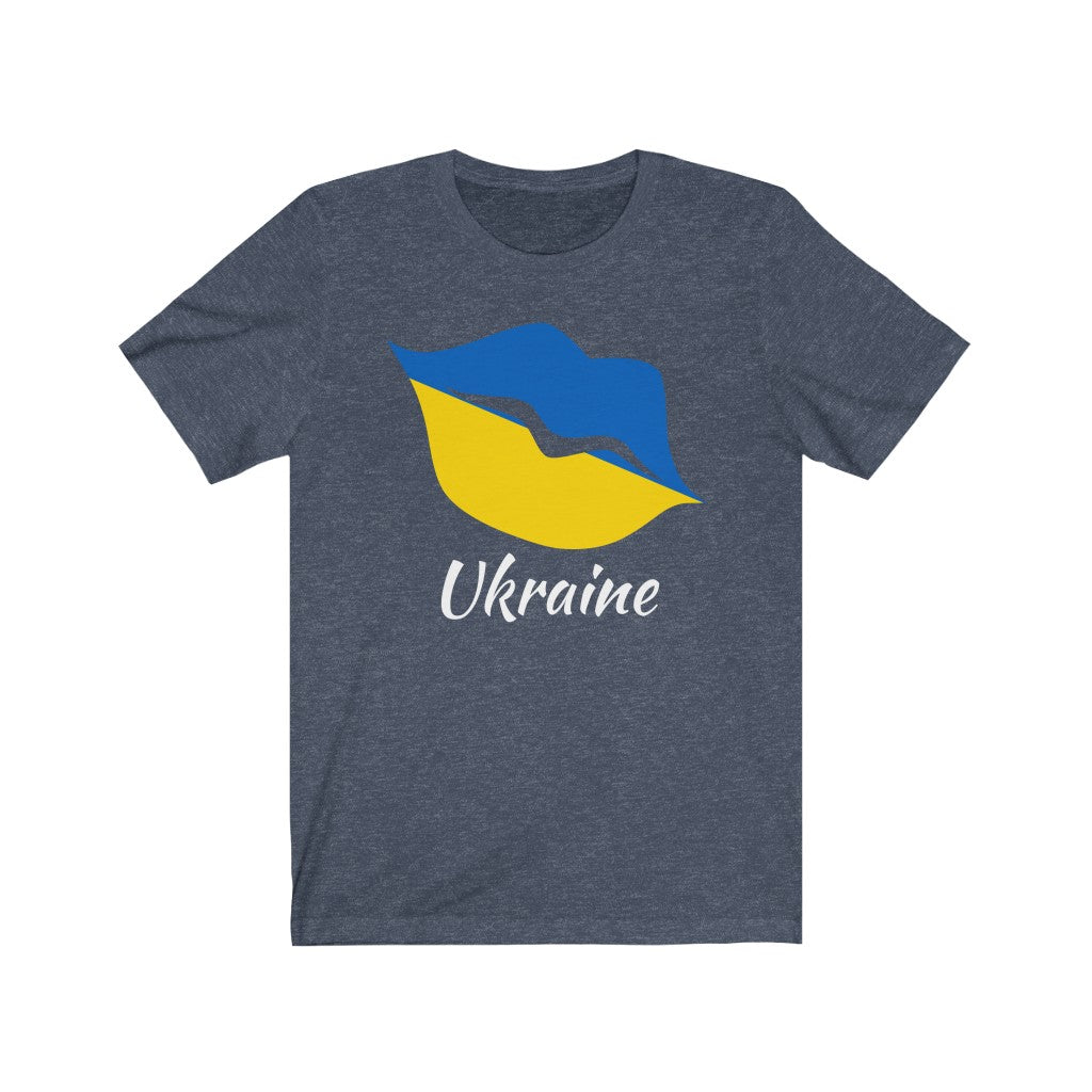 Ukraine Lips Flag Premium Tee 2 - Unisex