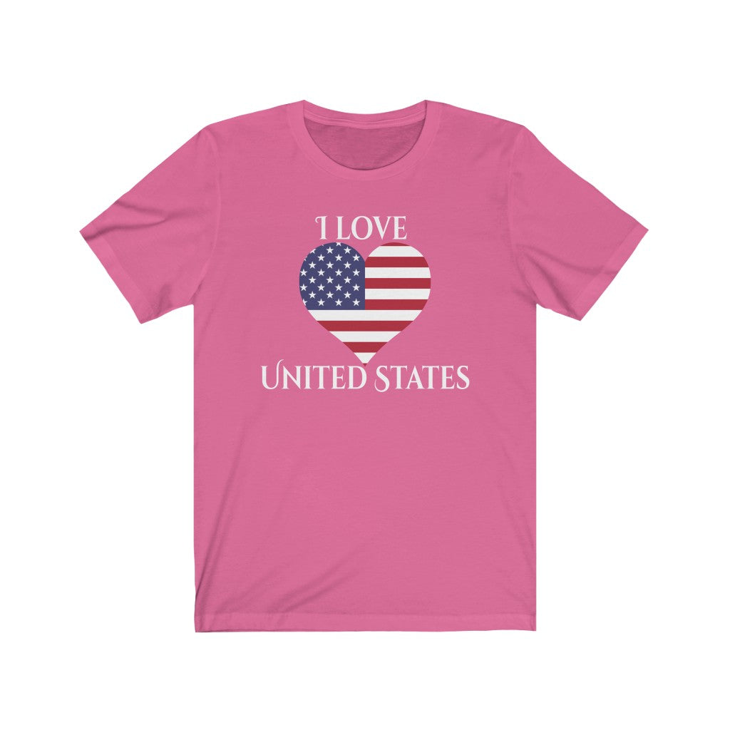 United States of America Heart Flag Premium Tee 2 - Unisex