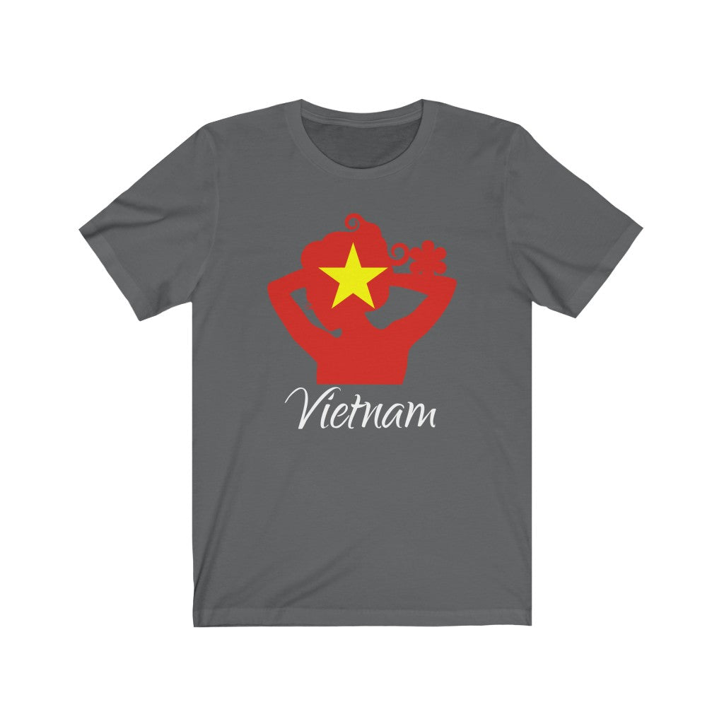 Vietnam Lady Flag Premium Tee 2 - Unisex