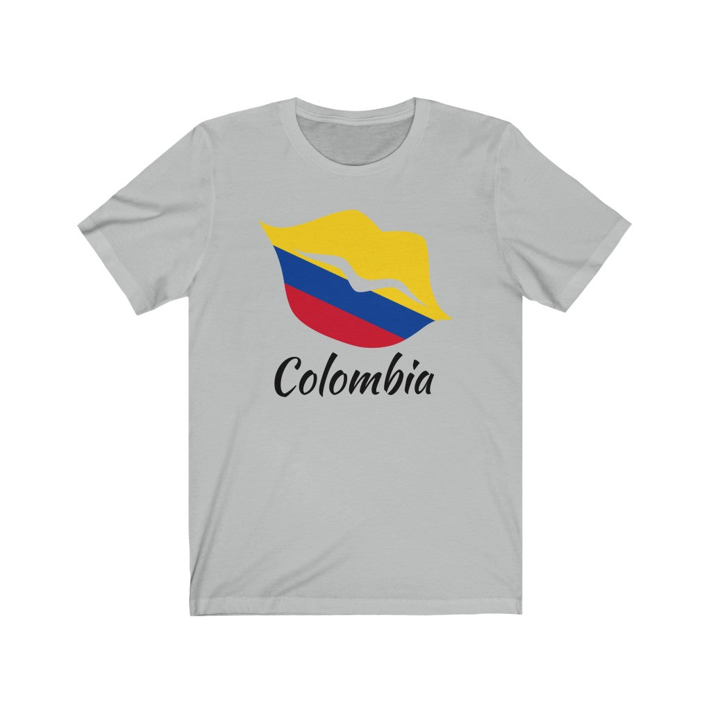 Colombia Lips Flag Premium Tee 1 - Unisex