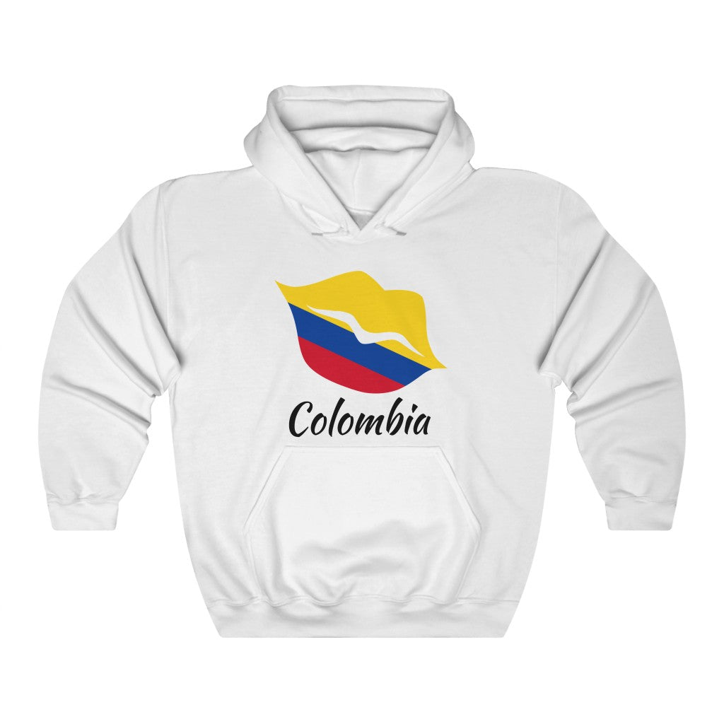 Colombia Lips Flag Hoodie Sweatshirt 1 - Unisex