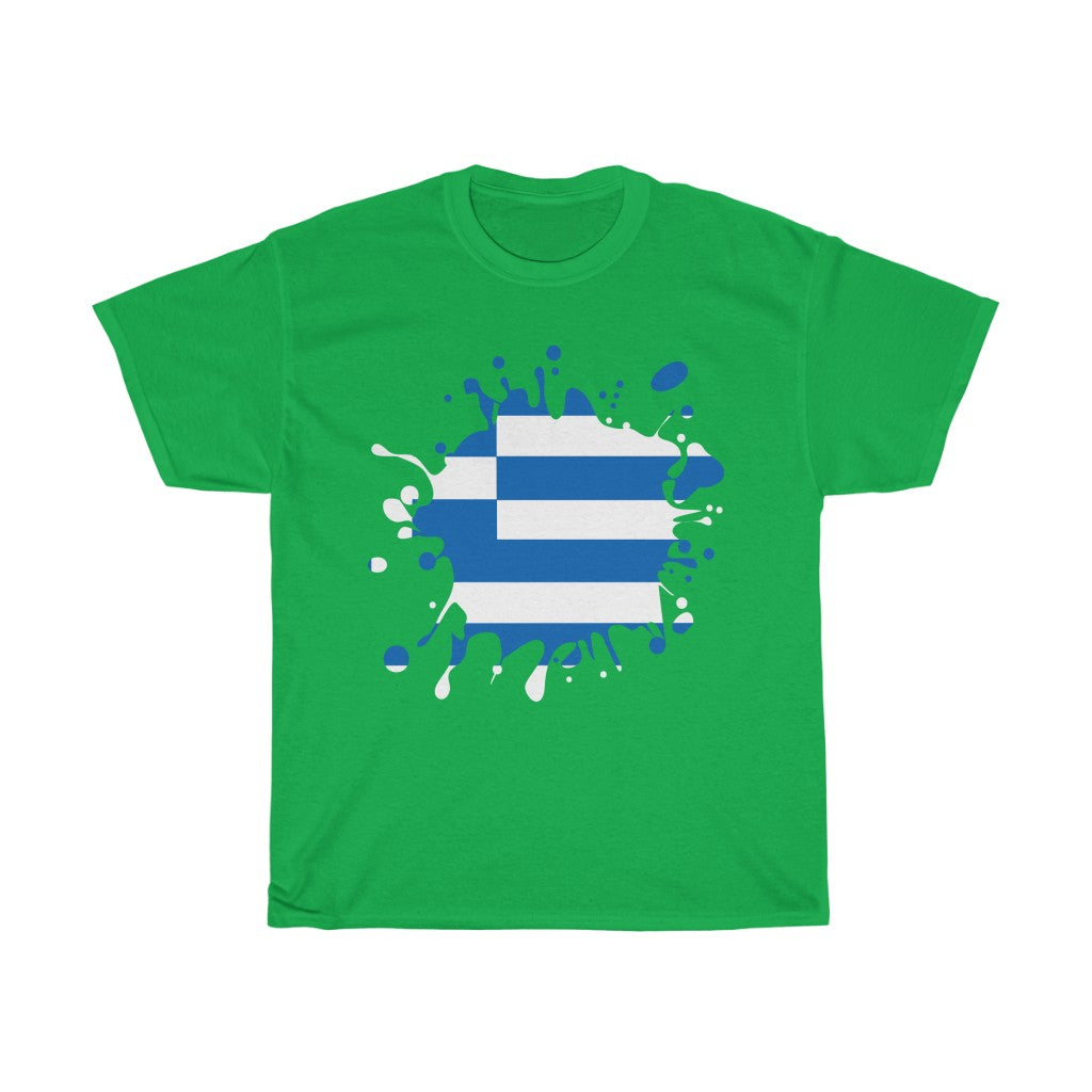 Greece Splat Flag Standard Tee - Unisex