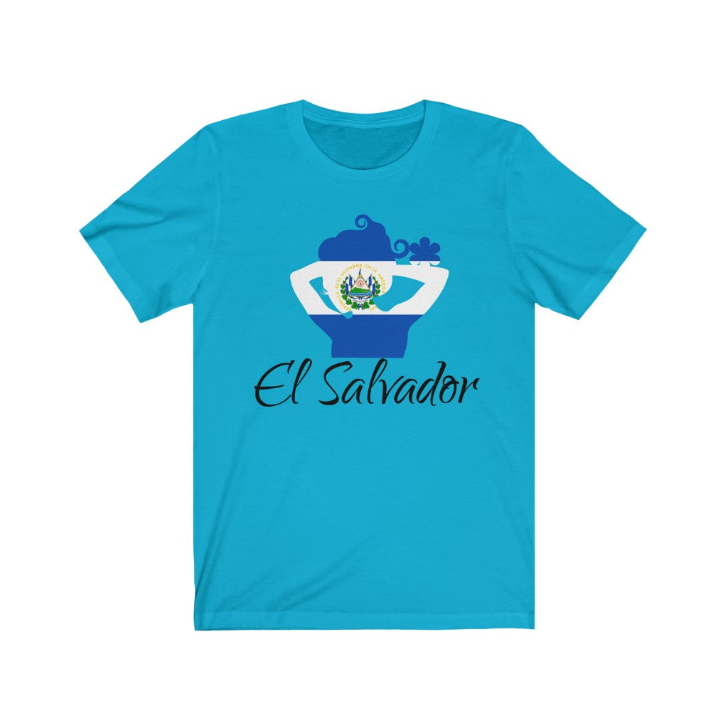 El Salvador Lady Flag Premium Tee 1 - Unisex