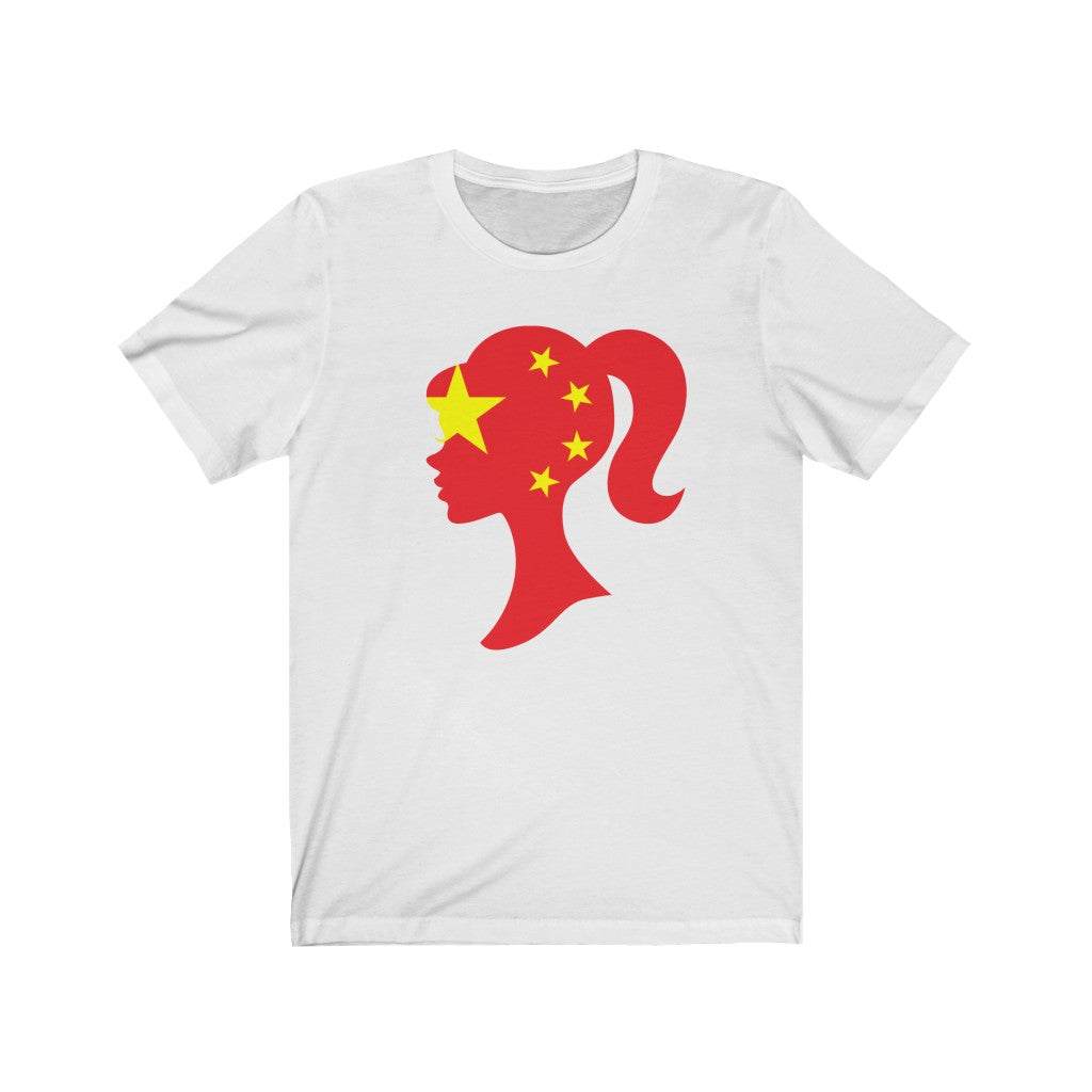 China Girl Flag Premium Tee - Unise