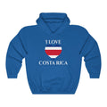 Costa Rica Heart Flag Hoodie Sweatshirt 2 - Unisex