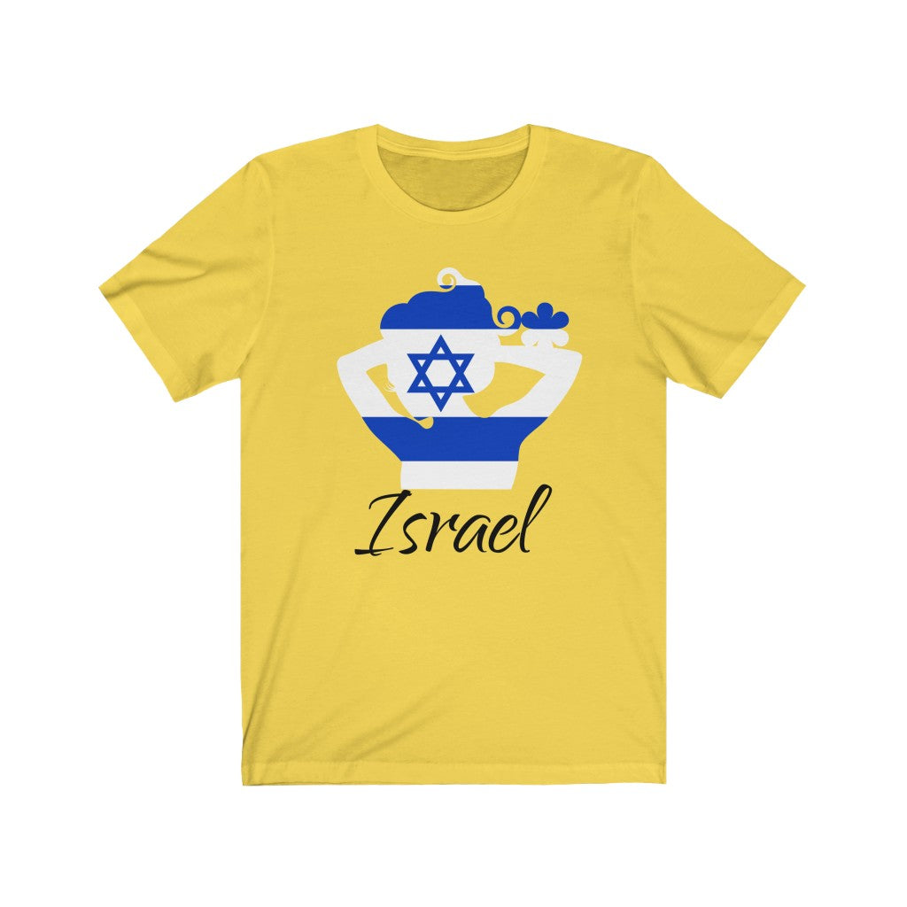 Israel Lady Flag Premium Tee 1 - Unisex