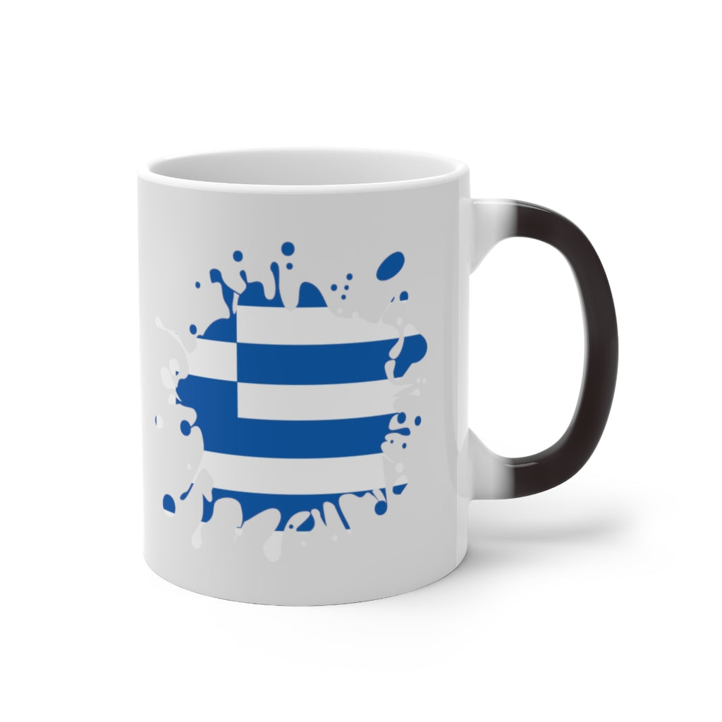 Greece Splat Color Changing Mug