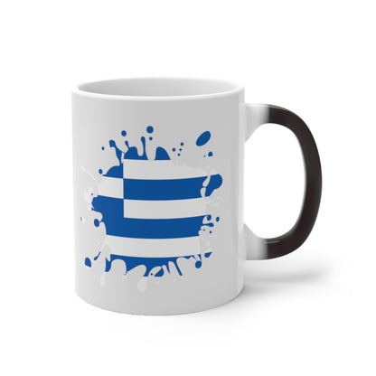 Greece Splat Color Changing Mug