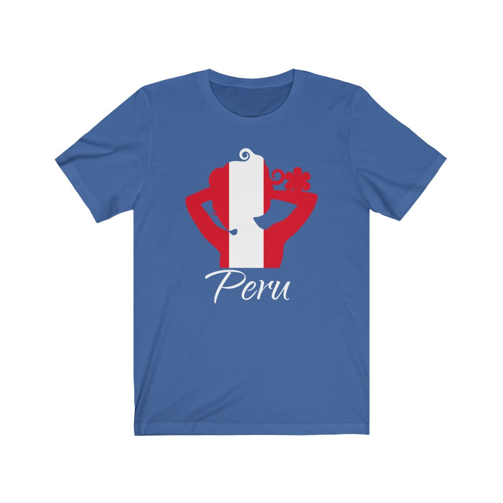 Peru Lady Flag Premium Tee 2 - Unisex
