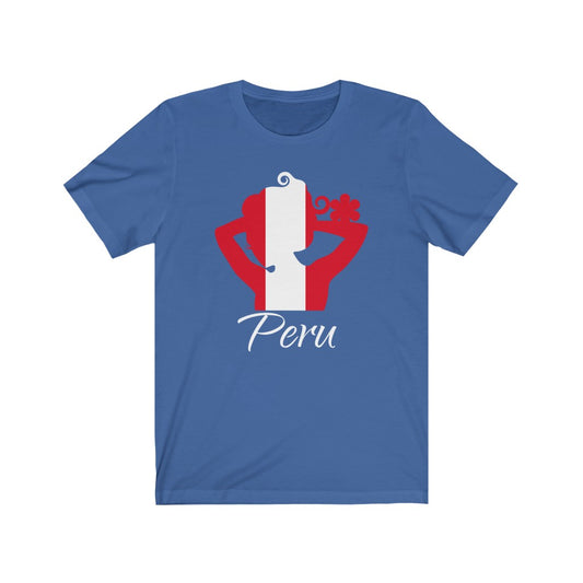 Peru Lady Flag Premium Tee 2 - Unisex
