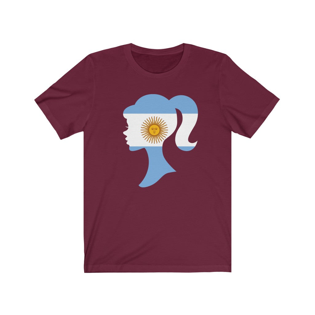 Argentina Girl Flag Premium Tee - Unisex