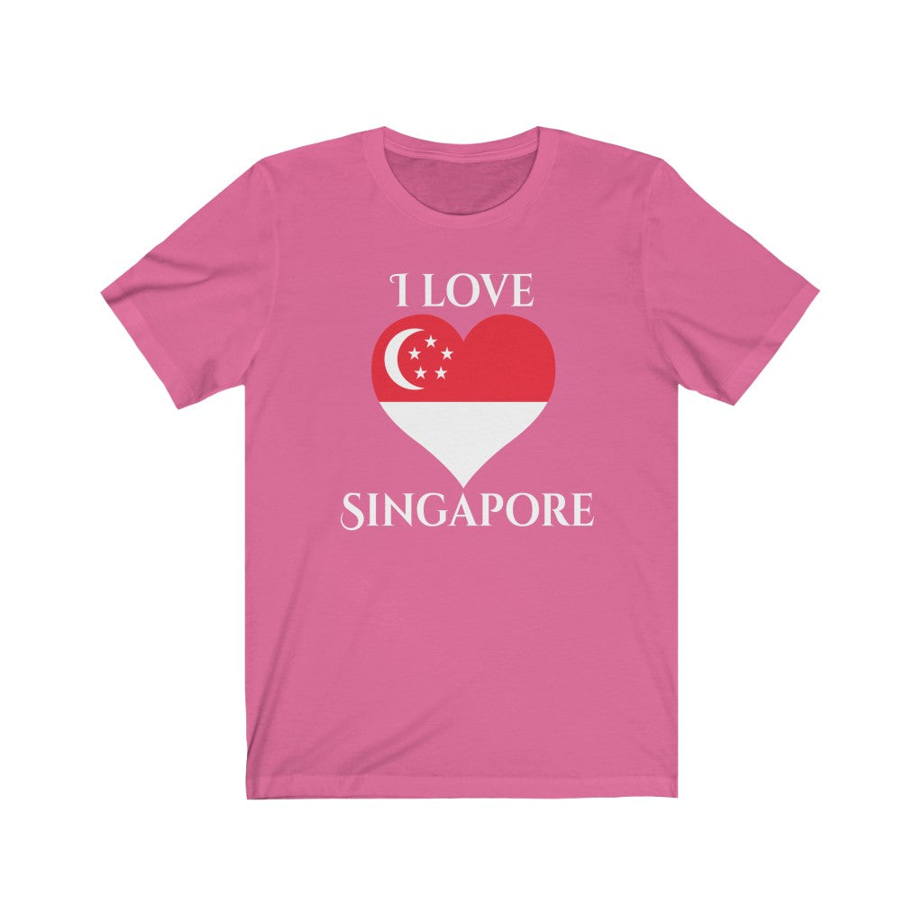 Singapore Heart Flag Premium Tee 2 - Unisex