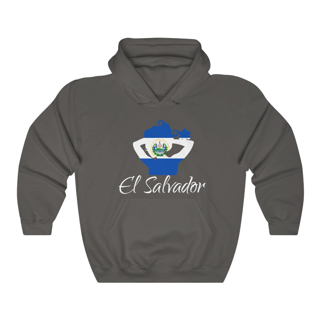 El Salvador Lady Flag Hoodie Sweatshirt 2 - Unisex