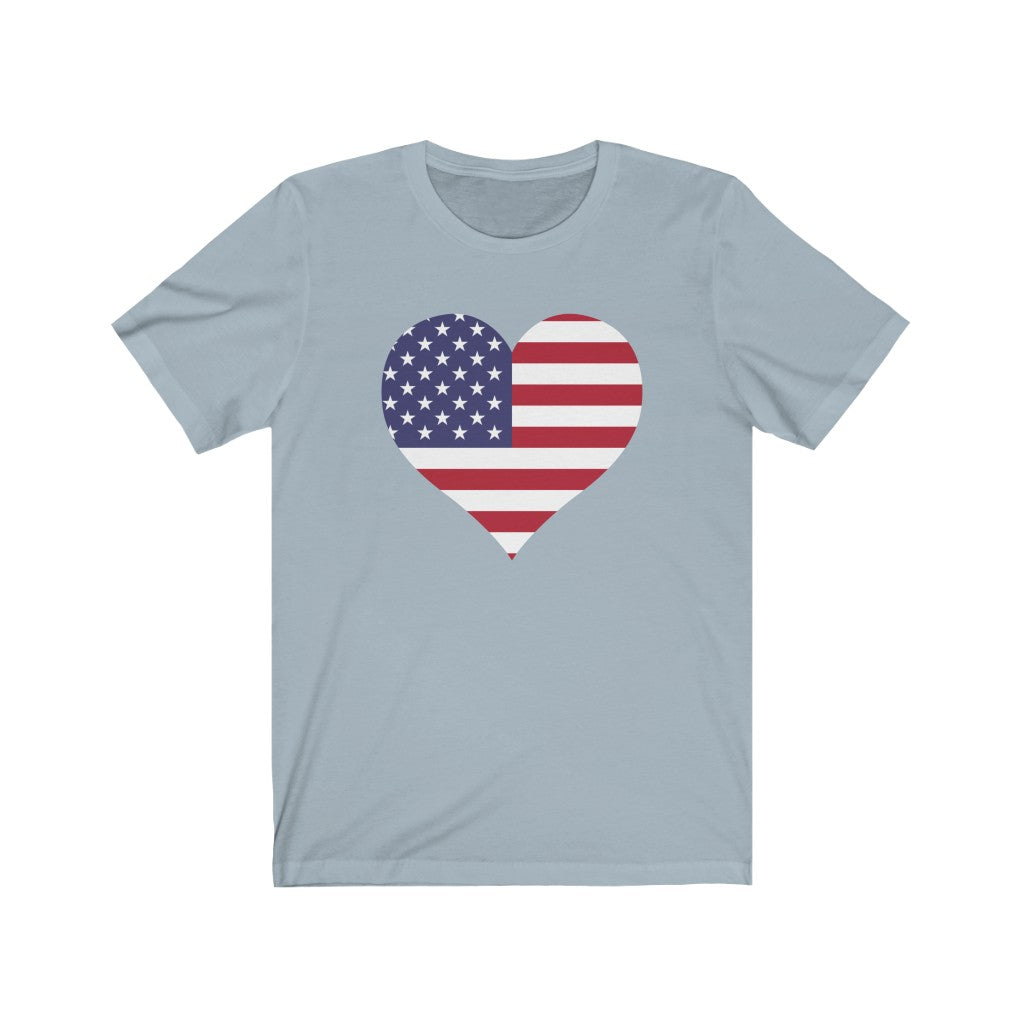United States of America Heart Flag Premium Tee - Unisex