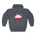 Poland Splat Flag Hoodie Sweatshirt - Unisex