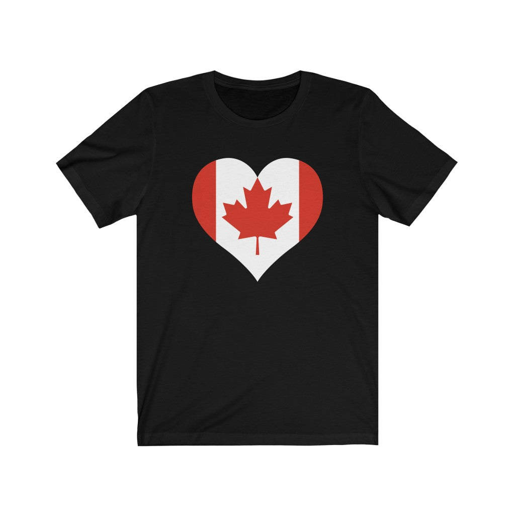 Canada Heart Flag Premium Tee - Unisex