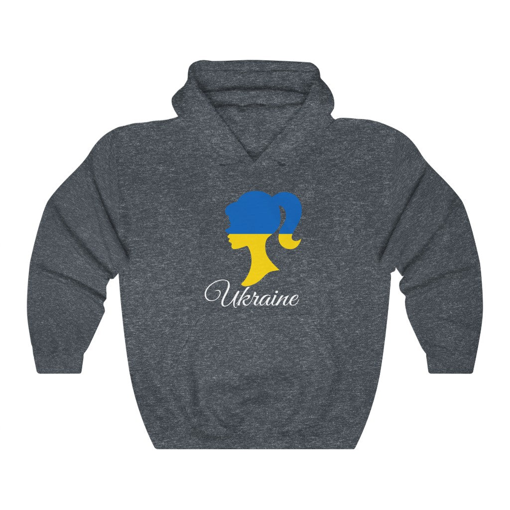 Ukraine Girl Flag Hoodie Sweatshirt 2 - Unisex