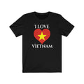 Vietnam Heart Flag Premium Tee 2 - Unisex