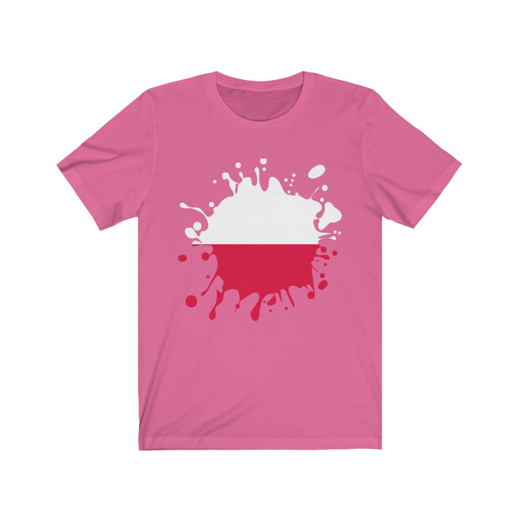 Poland Splat Flag Premium Tee - Unisex