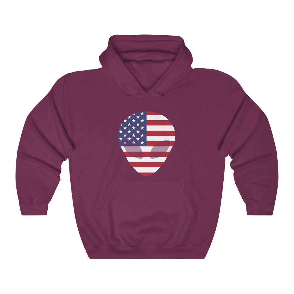 United States Alien Flag Hoodie Sweatshirt - Unisex