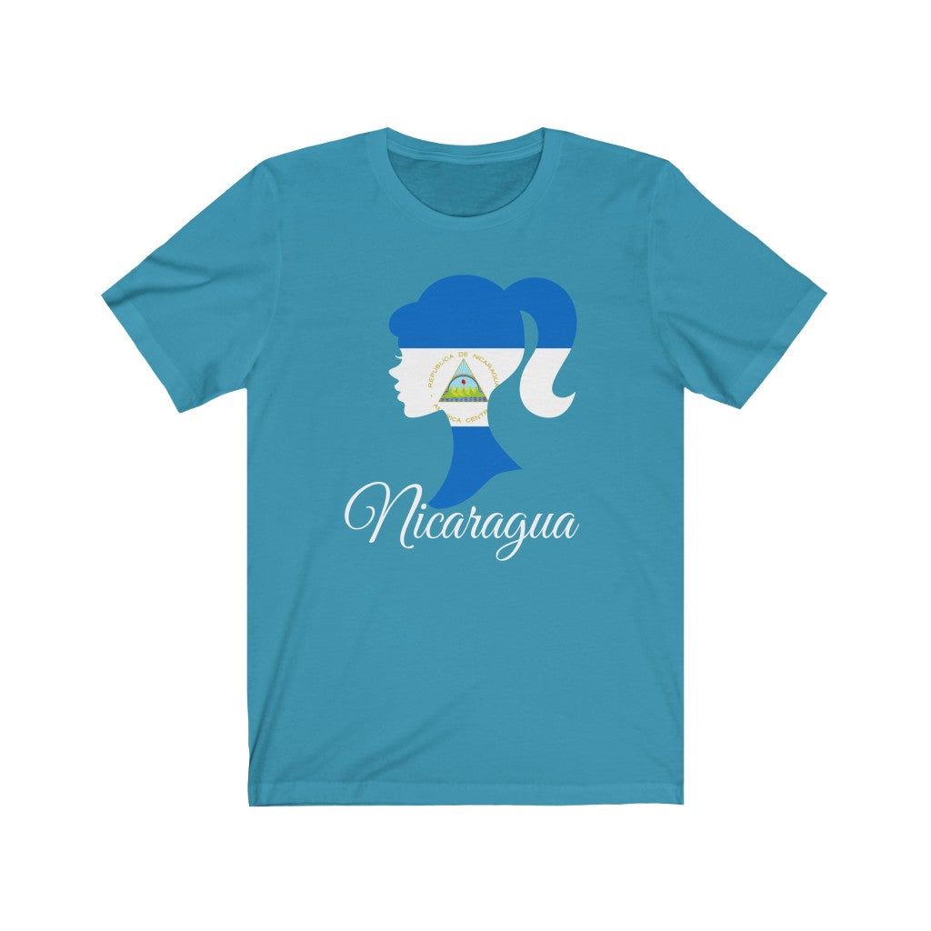 Nicaragua Girl Flag Premium Tee 2 - Unisex