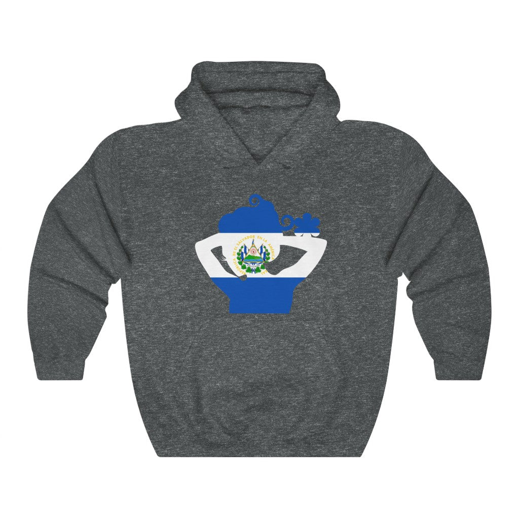 El Salvador Lady Flag Hoodie Sweatshirt - Unisex