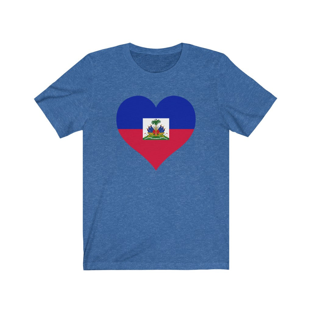 Haiti Heart Flag Premium Tee - Unisex