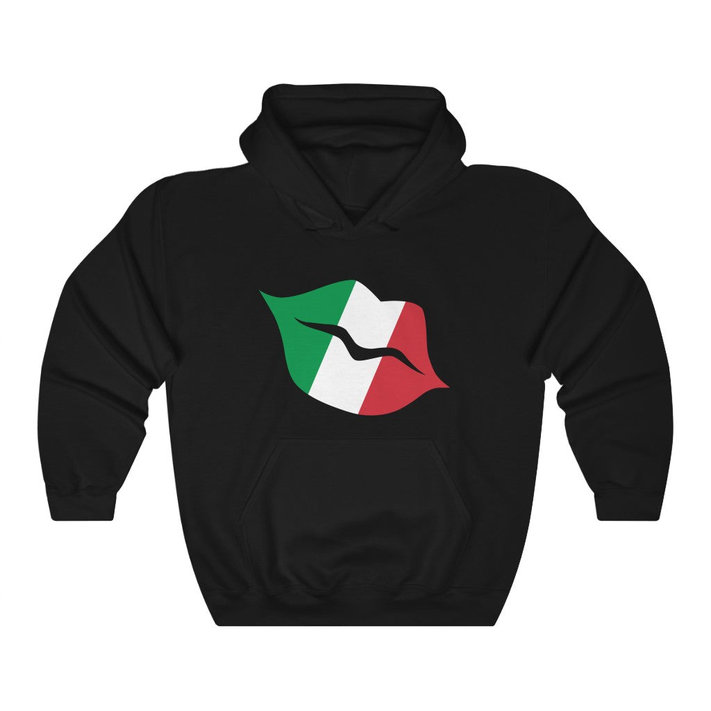 Italy Lips Flag Hoodie Sweatshirt - Unisex