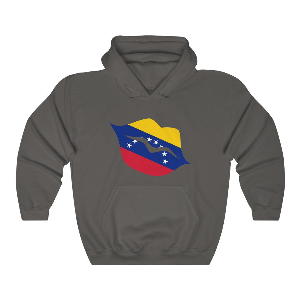 Venezuela Lips Flag Hoodie Sweatshirt - Unisex