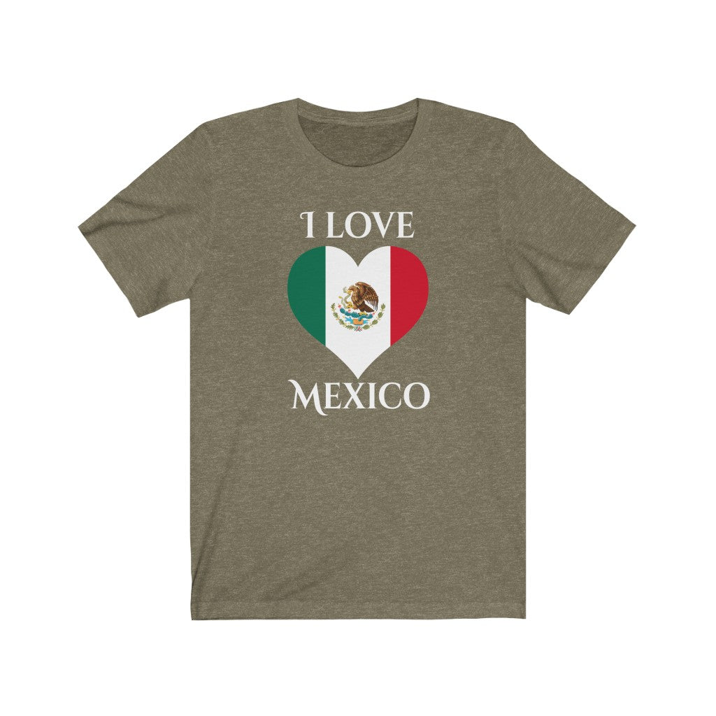 Mexico Heart Flag Premium Tee 2 - Unisex
