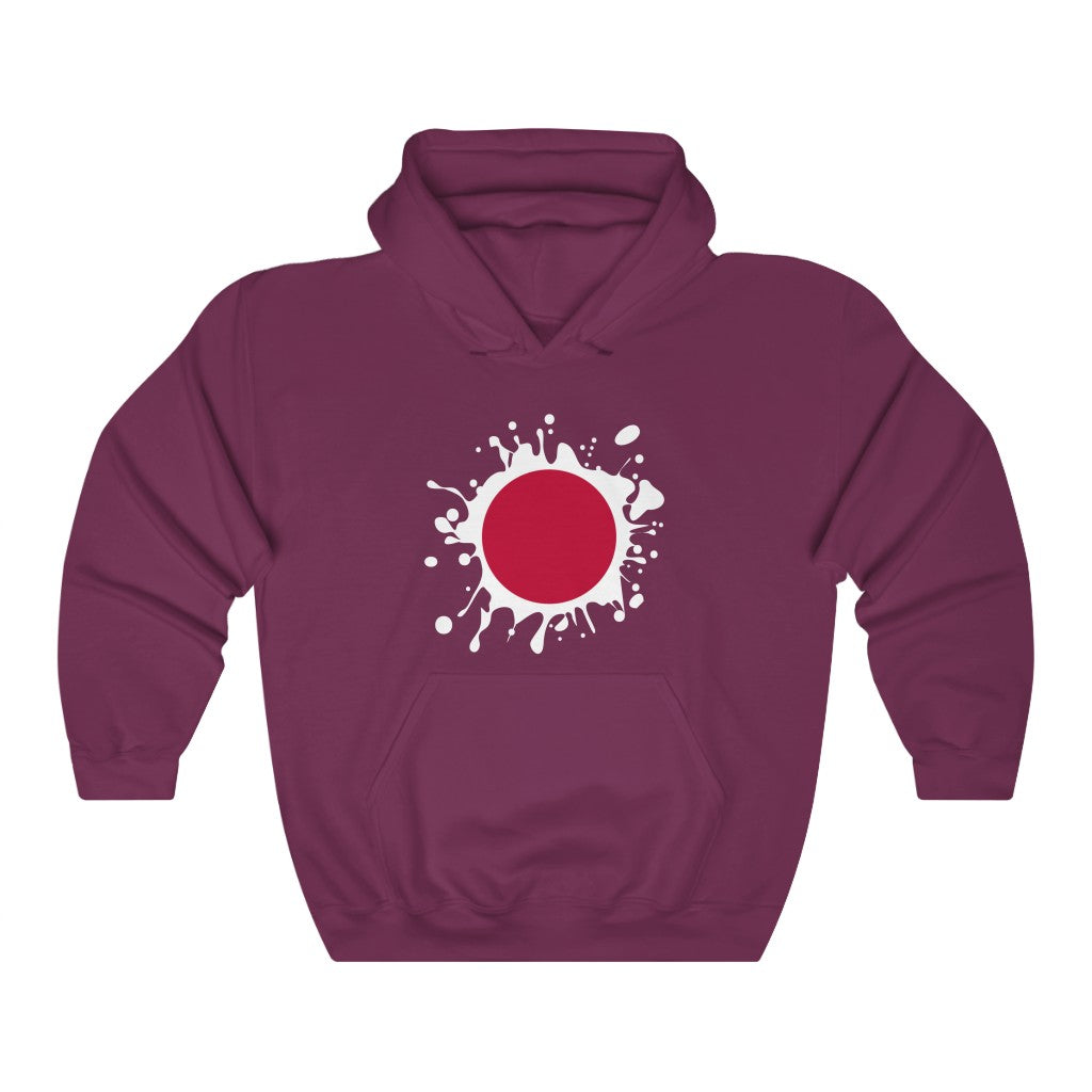 Japan Splat Flag Hoodie Sweatshirt - Unisex