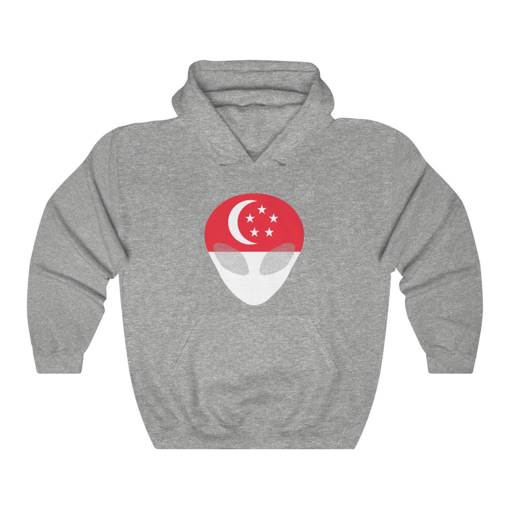 Singapore Alien Flag Hoodie Sweatshirt - Unisex