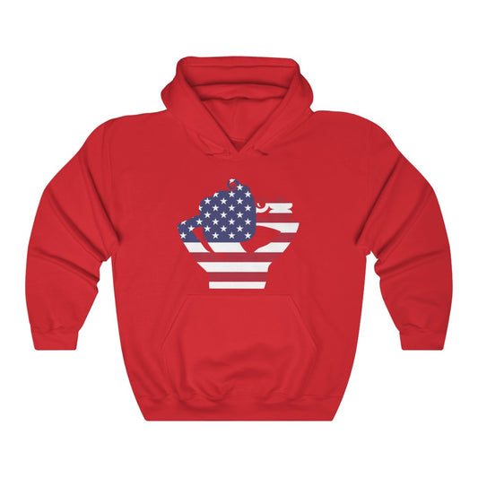 United States of America Lady Flag Hoodie Sweatshirt - Unisex